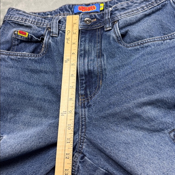 Empyre Blue Zip Off Cargo Denim Skate Jeans Size 30 - Picture 10 of 12